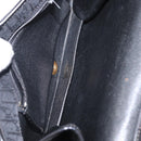 Christian Dior Trotter Canvas Shoulder Bag Black Gold Auth 149701-17