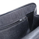 Christian Dior Trotter Canvas Shoulder Bag Black Gold Auth 149701-20