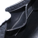 Christian Dior Trotter Canvas Shoulder Bag Black Gold Auth 149701-21