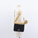 Christian Dior Trotter Canvas Shoulder Bag Black Gold Auth 149701-22