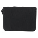 Christian Dior Trotter Canvas Shoulder Bag Black Gold Auth 149701-2