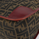 FENDI Zucca Canvas Hand Bag Black Brown Auth 149704-10