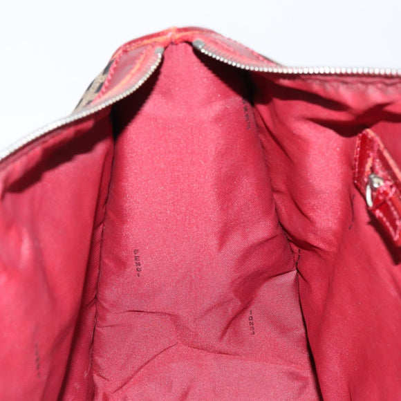 FENDI Zucca Canvas Hand Bag Black Brown Auth 149704