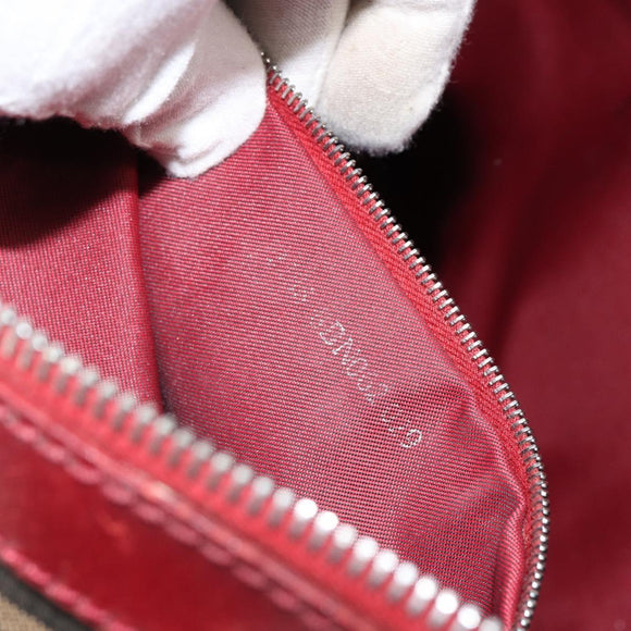 FENDI Zucca Canvas Hand Bag Black Brown Auth 149704