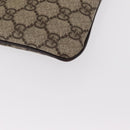 GUCCI GG Supreme Hand Bag PVC Beige Silver 114599 Auth 149706A-15