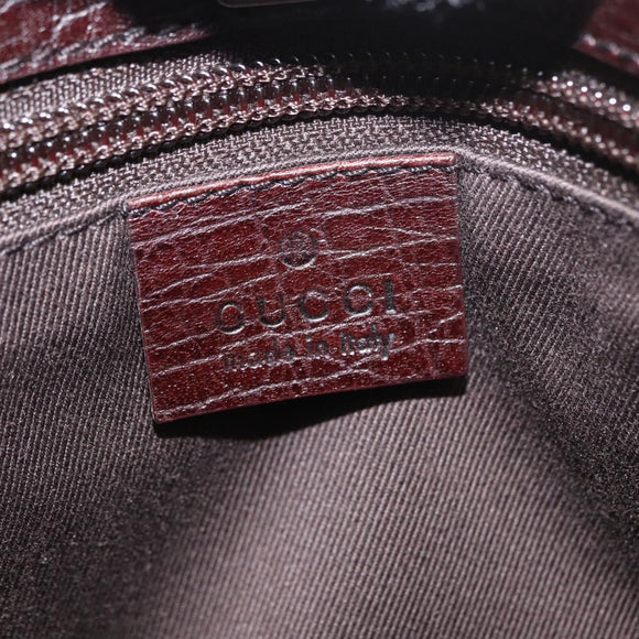 GUCCI GG Supreme Hand Bag PVC Beige Silver 114599 Auth 149706