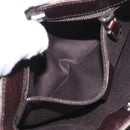 GUCCI GG Supreme Hand Bag PVC Beige Silver 114599 Auth 149706-22