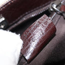 GUCCI GG Supreme Hand Bag PVC Beige Silver 114599 Auth 149706-12