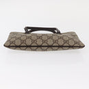 GUCCI GG Supreme Hand Bag PVC Beige Silver 114599 Auth 149706-5