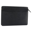 LOUIS VUITTON Epi Pochette Homme Clutch Bag Black Noir M52522 LV Auth 149707-1