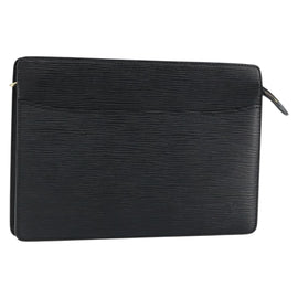 LOUIS VUITTON Epi Pochette Homme Clutch Bag Black Noir M52522 LV Auth 149707