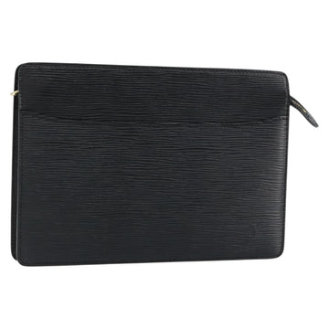 LOUIS VUITTON Epi Pochette Homme Clutch Bag Black Noir M52522 LV Auth 149707