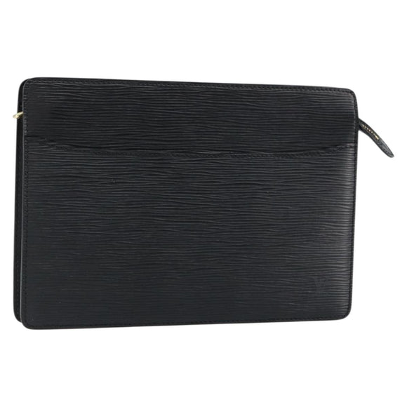 LOUIS VUITTON Epi Pochette Homme Clutch Bag Black Noir M52522 LV Auth 149707