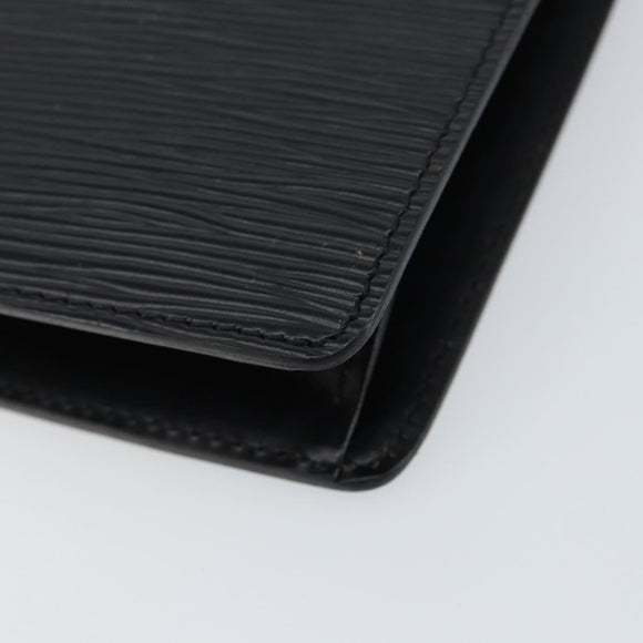 LOUIS VUITTON Epi Pochette Homme Clutch Bag Black Noir M52522 LV Auth 149707