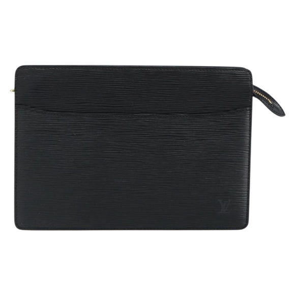 LOUIS VUITTON Epi Pochette Homme Clutch Bag Black Noir M52522 LV Auth 149707