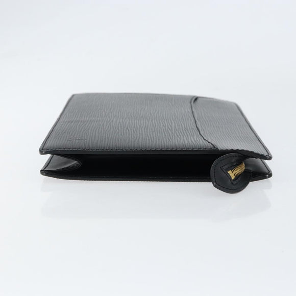 LOUIS VUITTON Epi Pochette Homme Clutch Bag Black Noir M52522 LV Auth 149707