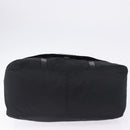 FENDI Zucchino Canvas Tote Bag Schwarz Silber Auth 149710-9