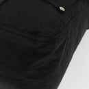 FENDI Zucchino Canvas Tote Bag Black Silver Auth 149710-14