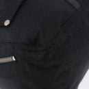 FENDI Zucchino Canvas Tote Bag Schwarz Silber Auth 149710-14