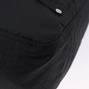 FENDI Zucchino Canvas Tote Bag Schwarz Silber Auth 149710-15
