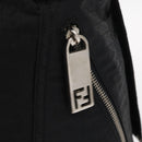 FENDI Zucchino Canvas Tote Bag Black Silver Auth 149710-17