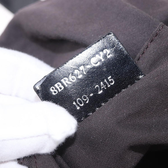 FENDI Zucchino Canvas Tote Bag Schwarz Silber Auth 149710