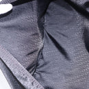 FENDI Zucchino Canvas Tote Bag Schwarz Silber Auth 149710-25