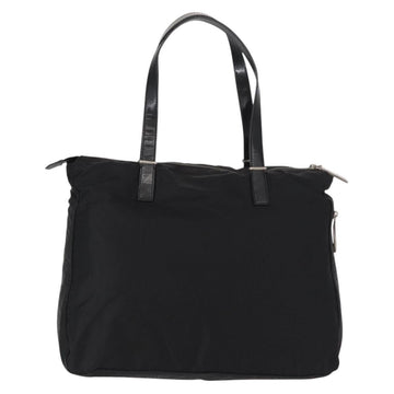 FENDI Zucchino Canvas Tote Bag Black Silver Auth 149710 - 0