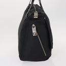 FENDI Zucchino Canvas Tote Bag Black Silver Auth 149710-4