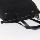 FENDI Zucchino Canvas Tote Bag Black Silver Auth 149710-6