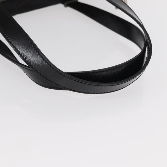 FENDI Zucchino Canvas Tote Bag Black Silver Auth 149710