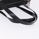 FENDI Zucchino Canvas Tote Bag Schwarz Silber Auth 149710-8