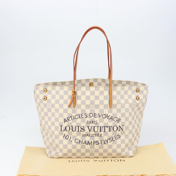 LOUIS VUITTON Damier Azur Cabas MM Tote Bag N41375 LV Auth 149711