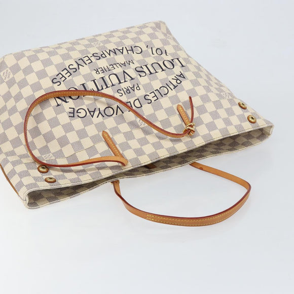 LOUIS VUITTON Damier Azur Cabas MM Tote Bag N41375 LV Auth 149711