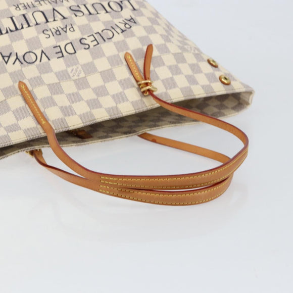 LOUIS VUITTON Damier Azur Cabas MM Tote Bag N41375 LV Auth 149711