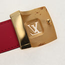 LOUIS VUITTON Multicolor Ceinture Carre Belt White M9682 LV Auth 149716A-10