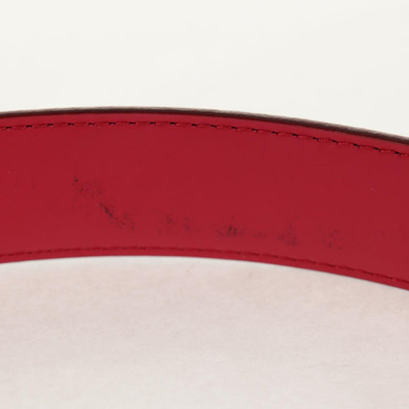 LOUIS VUITTON Multicolor Ceinture Carre Belt White M9682 LV Auth 149716A