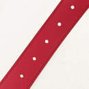 LOUIS VUITTON Multicolor Ceinture Carre Belt White M9682 LV Auth 149716A-8