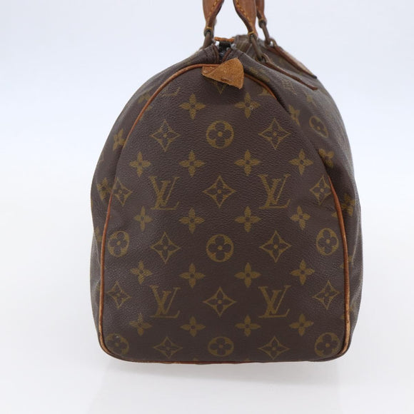 LOUIS VUITTON Monogram Speedy 35 Hand Bag Vintage M41524 LV Auth 149719