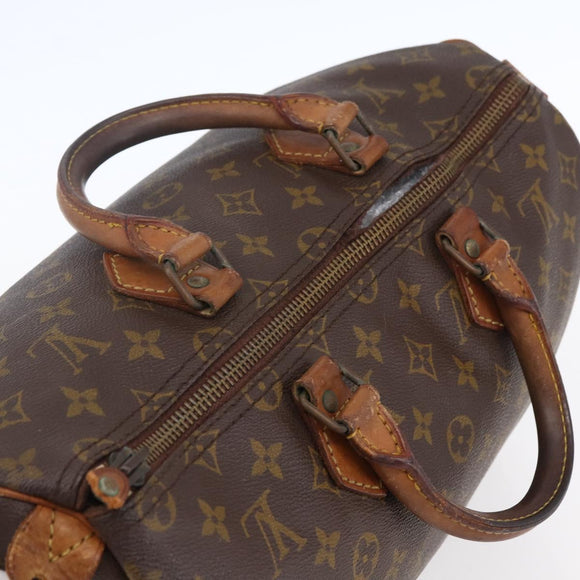 LOUIS VUITTON Monogram Speedy 35 Hand Bag Vintage M41524 LV Auth 149719