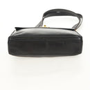 CHANEL Matelasse Big COCO Mark Chain Bag Lamb Skin Black Gold CC Auth 149721-7