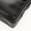 CHANEL Matelasse Big COCO Mark Chain Bag Lamb Skin Black Gold CC Auth 149721-17