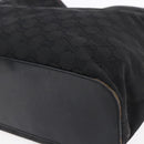 GUCCI GG Canvas Shoulder Bag Black 106242 Auth 149723-8