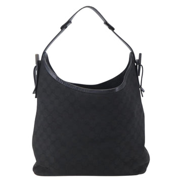 GUCCI GG Canvas Shoulder Bag Black 106242 Auth 149723 - 0