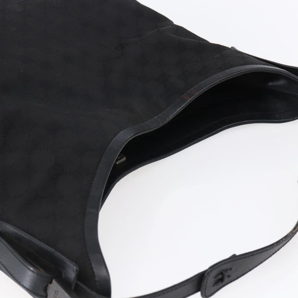 GUCCI GG Canvas Shoulder Bag Black 106242 Auth 149723