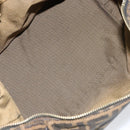 FENDI Zucca Canvas Hand Bag Black Brown gold Auth 149724-11