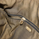 FENDI Zucca Canvas Hand Bag Black Brown gold Auth 149724-22