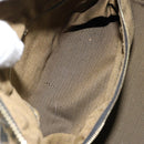 FENDI Zucca Canvas Hand Bag Black Brown gold Auth 149724-23