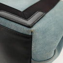 BALENCIAGA Navy Cabas S Hand Bag PVC Leather Blue Silver 339933 Auth 149725-18