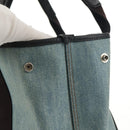 BALENCIAGA Navy Cabas S Hand Bag PVC Leather Blue Silver 339933 Auth 149725-6